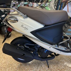 Prima Cowl Protectors (Black or Chrome, with Footrest); Genuine Buddy