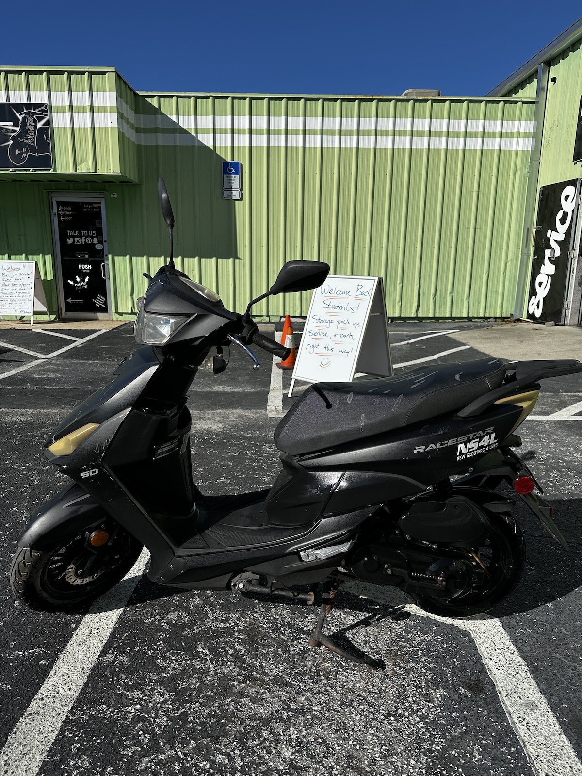 2019 Black Scootstar Racestar Scooter (Ref# 6589)