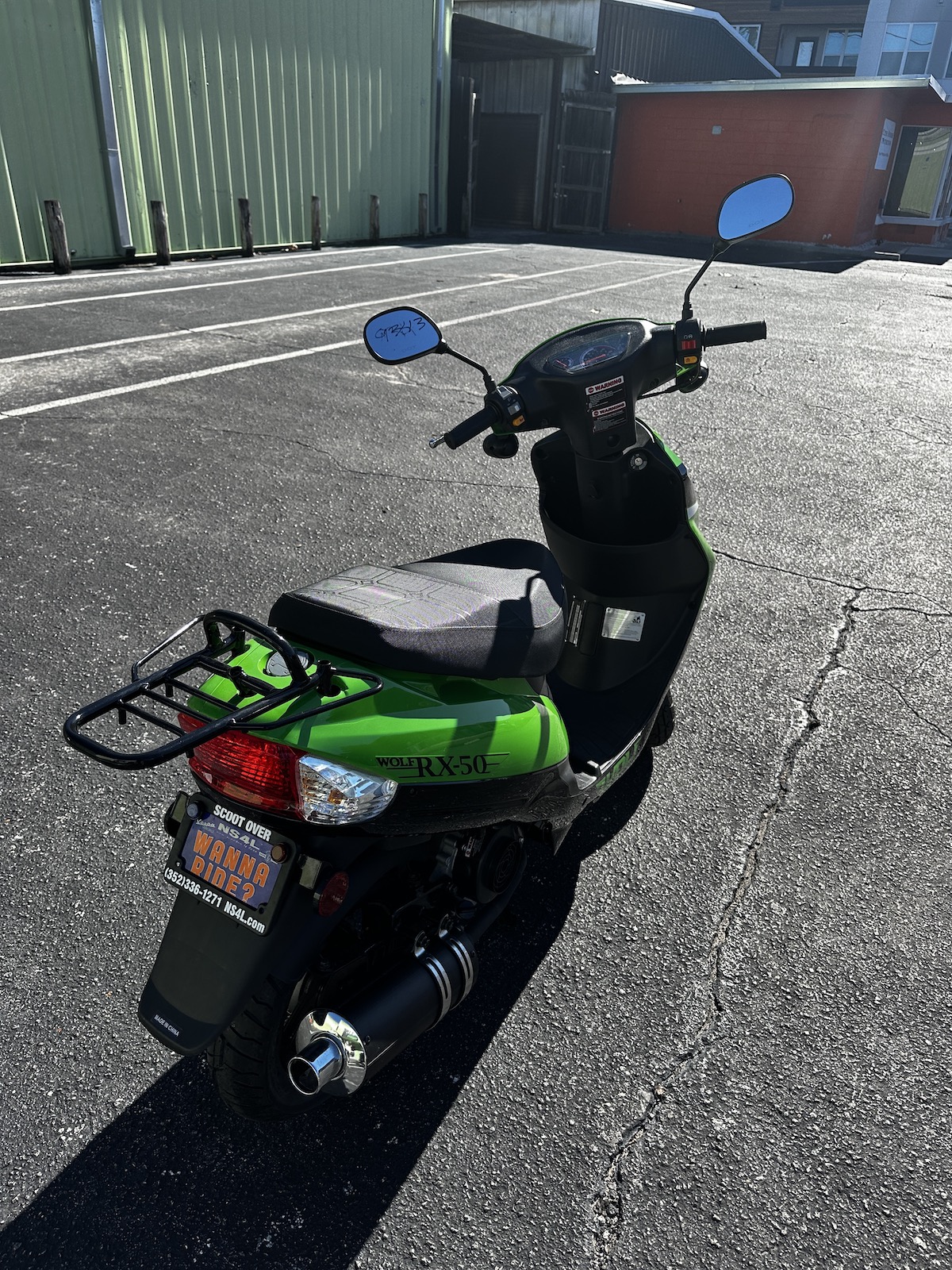 2025 Green/Black Wolf RX-50 Scooter (Ref# 9343) - Image 7