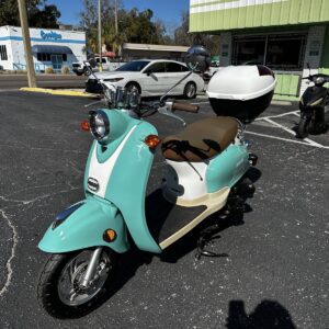 2023 Seafoam Wolf Islander Scooter with Top Case (Ref# 0071)