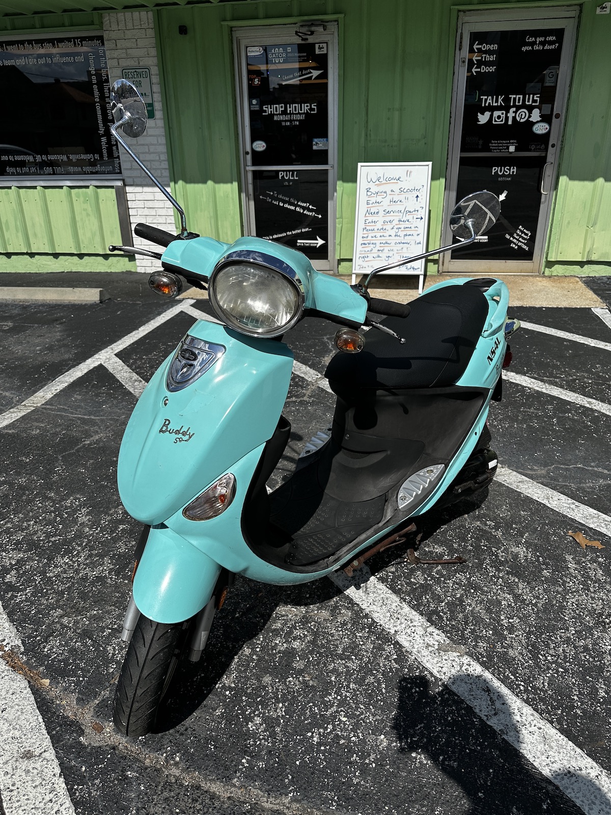 2018 Turquoise Genuine Buddy Scooter (Ref# 2779) - Image 2