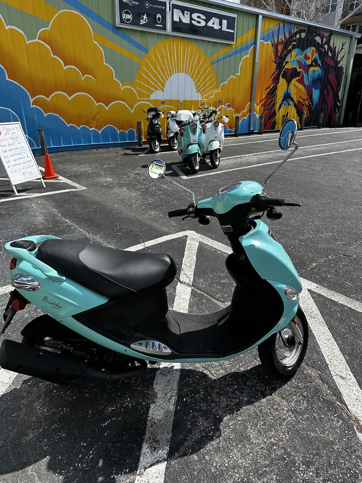 2018 Turquoise Genuine Buddy Scooter (Ref# 2779) - Image 4