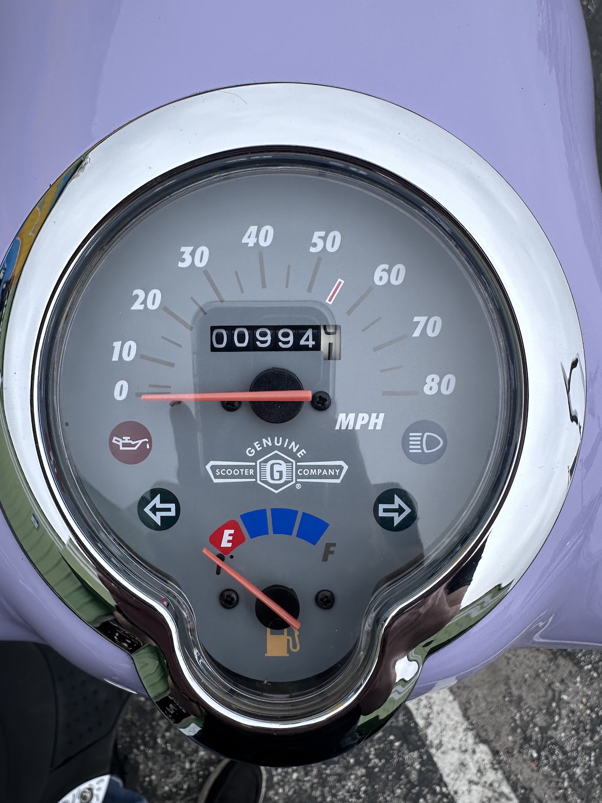 2022 Lavender Genuine Buddy Scooter (Ref# 2916) - LOW MILEAGE - Image 7