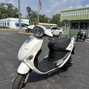2024 White Genuine Buddy Scooter (Ref# 5424) - LOW MILEAGE