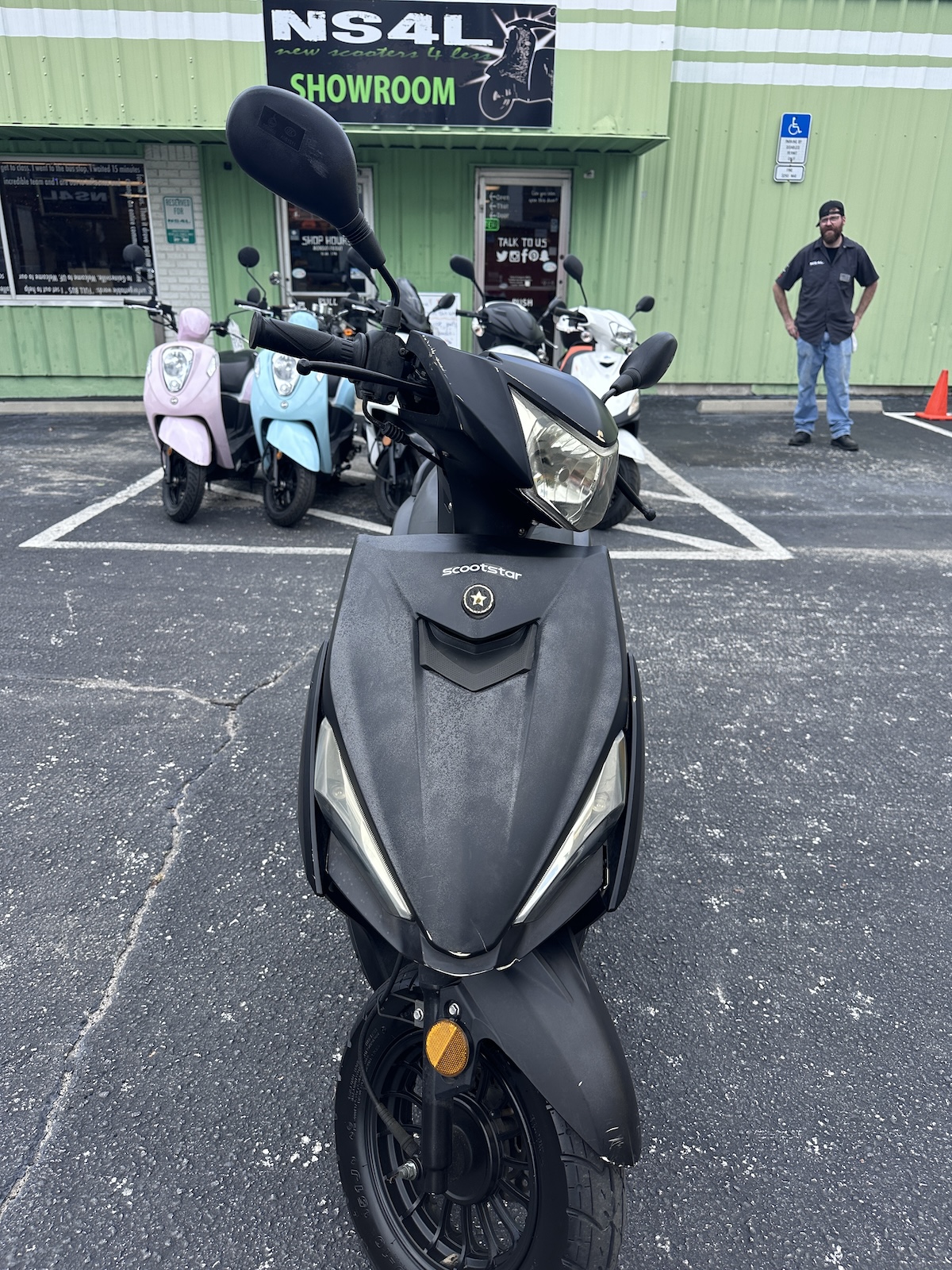 2022 Matte Black Scootstar Racestar Scooter (Ref# 6562) - Image 4