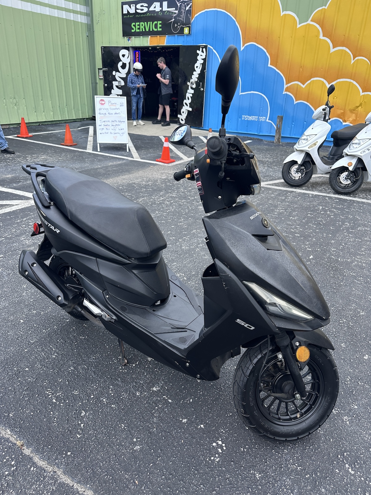 2022 Matte Black Scootstar Racestar Scooter (Ref# 6562) - Image 5