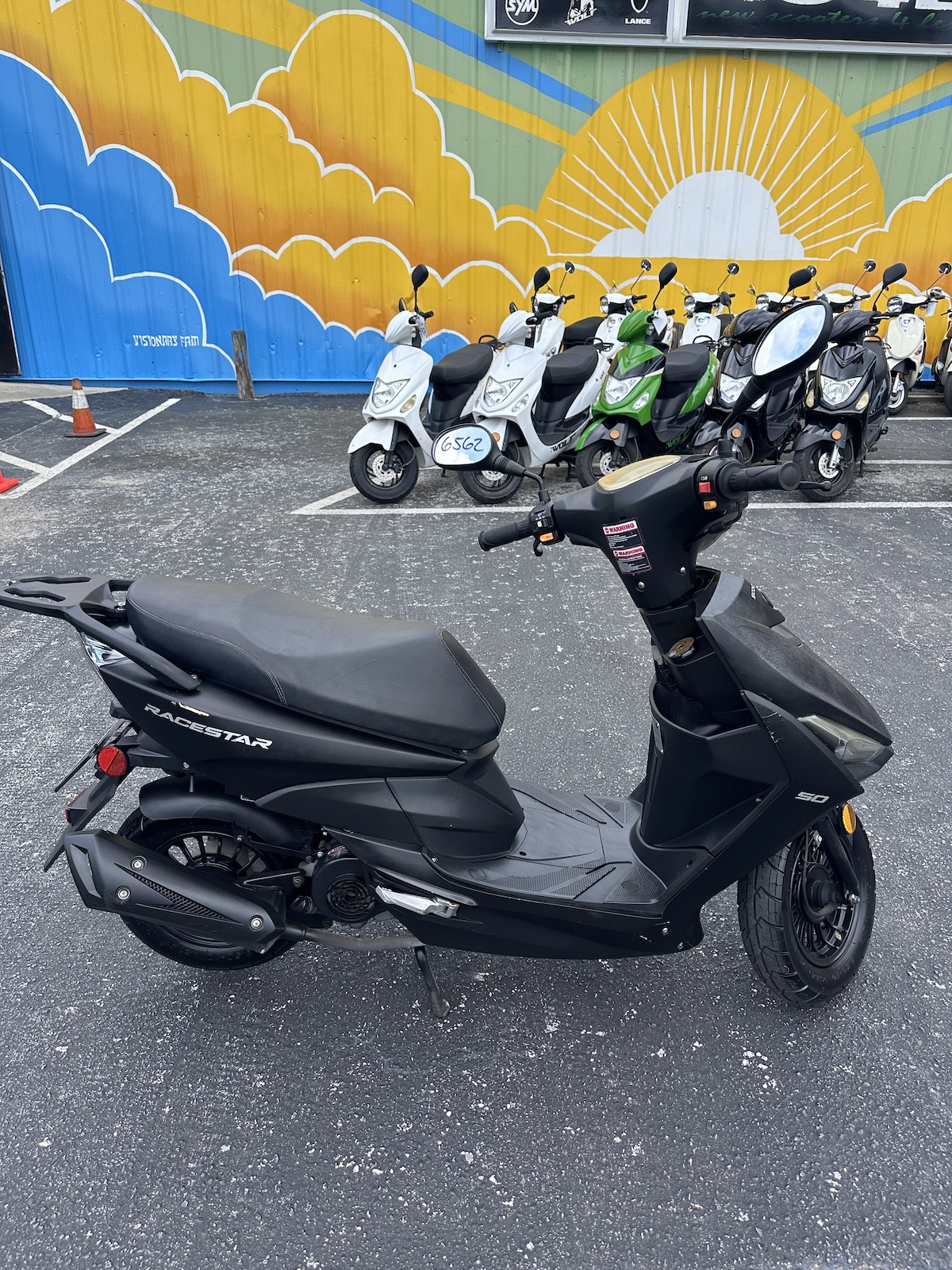 2022 Matte Black Scootstar Racestar Scooter (Ref# 6562) - Image 6