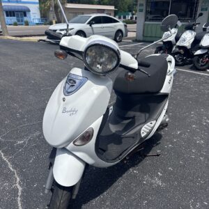 2018 White Genuine Buddy Scooter (Ref# 3206)