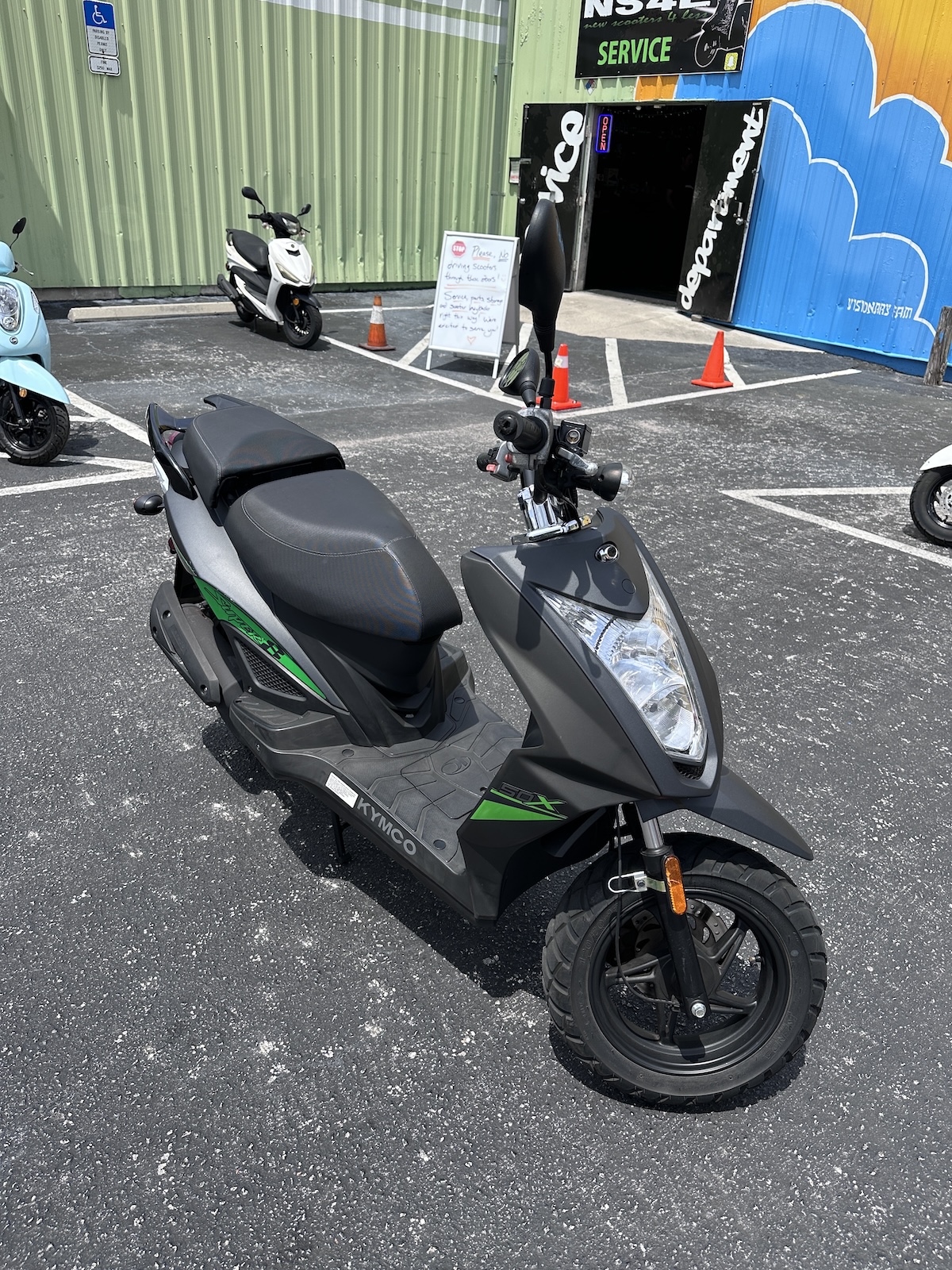 2021 Matte Black Kymco Super 8 Scooter (Ref# 0308) - Image 5
