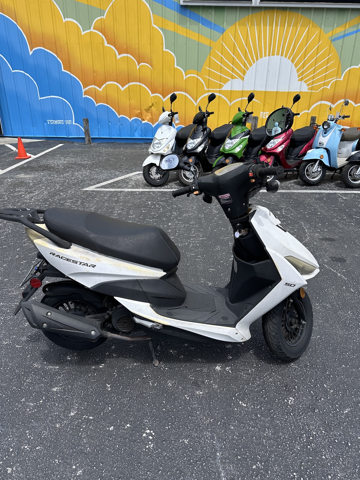 2019 White Scootstar Racestar Scooter (Ref# 9467) - Image 6
