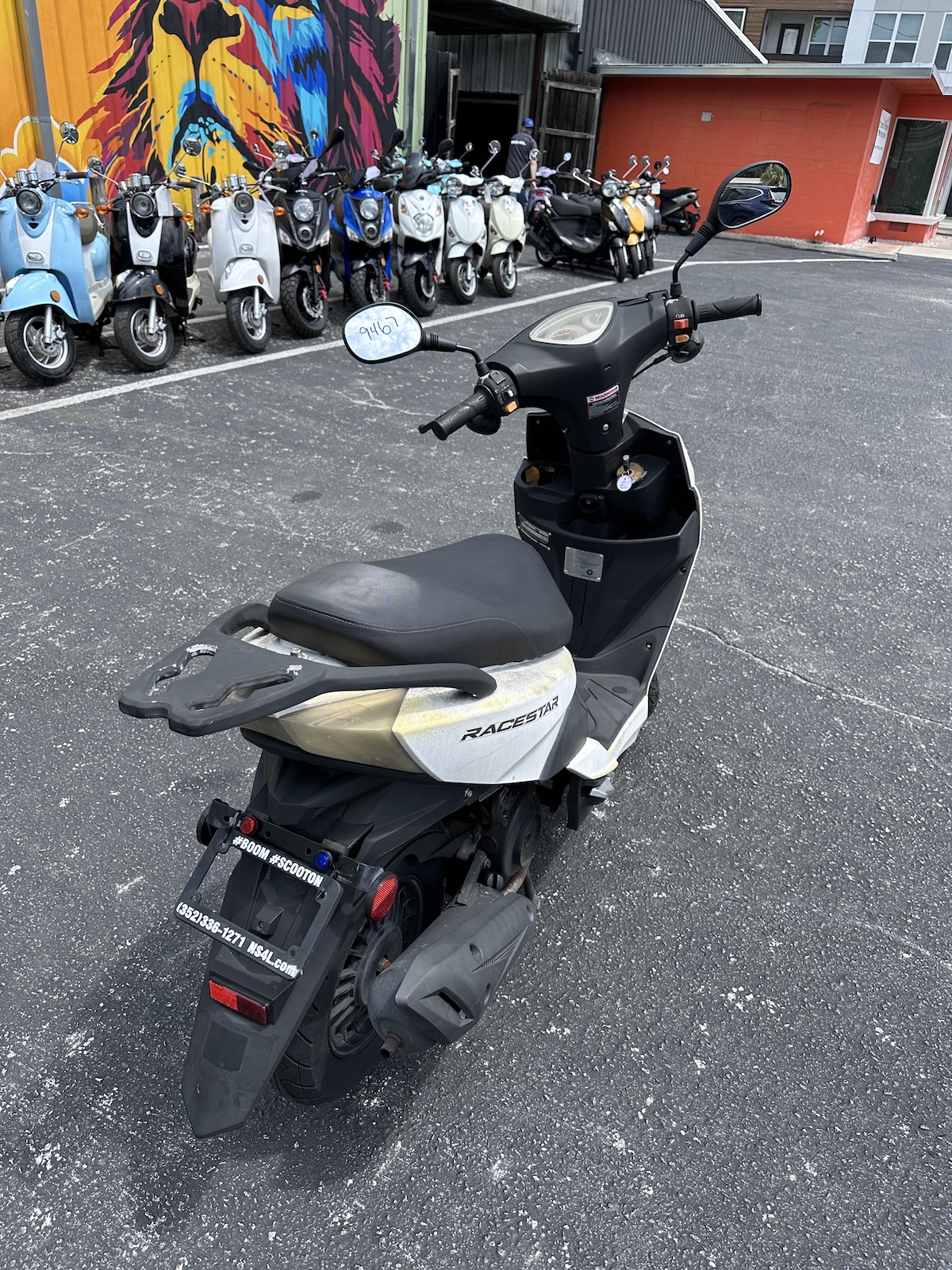 2019 White Scootstar Racestar Scooter (Ref# 9467) - Image 7