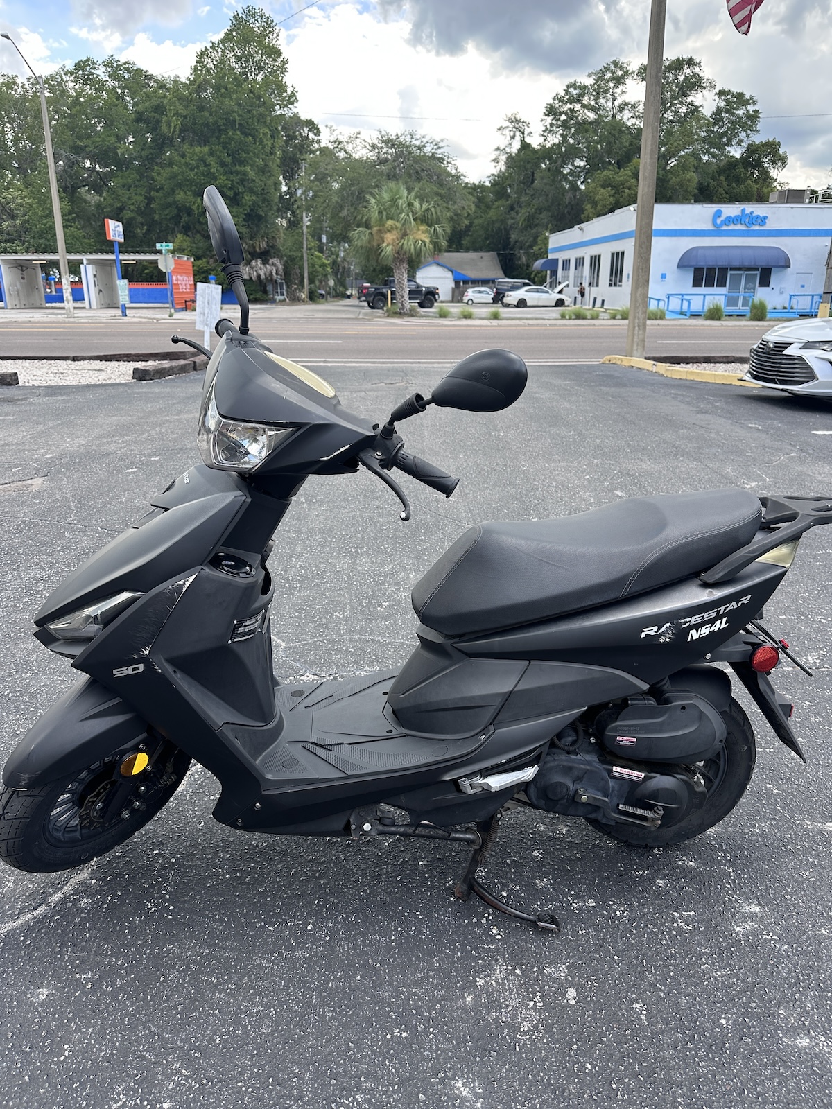 2022 Matte Black Scootstar Racestar Scooter (Ref# 4158) - Image 2