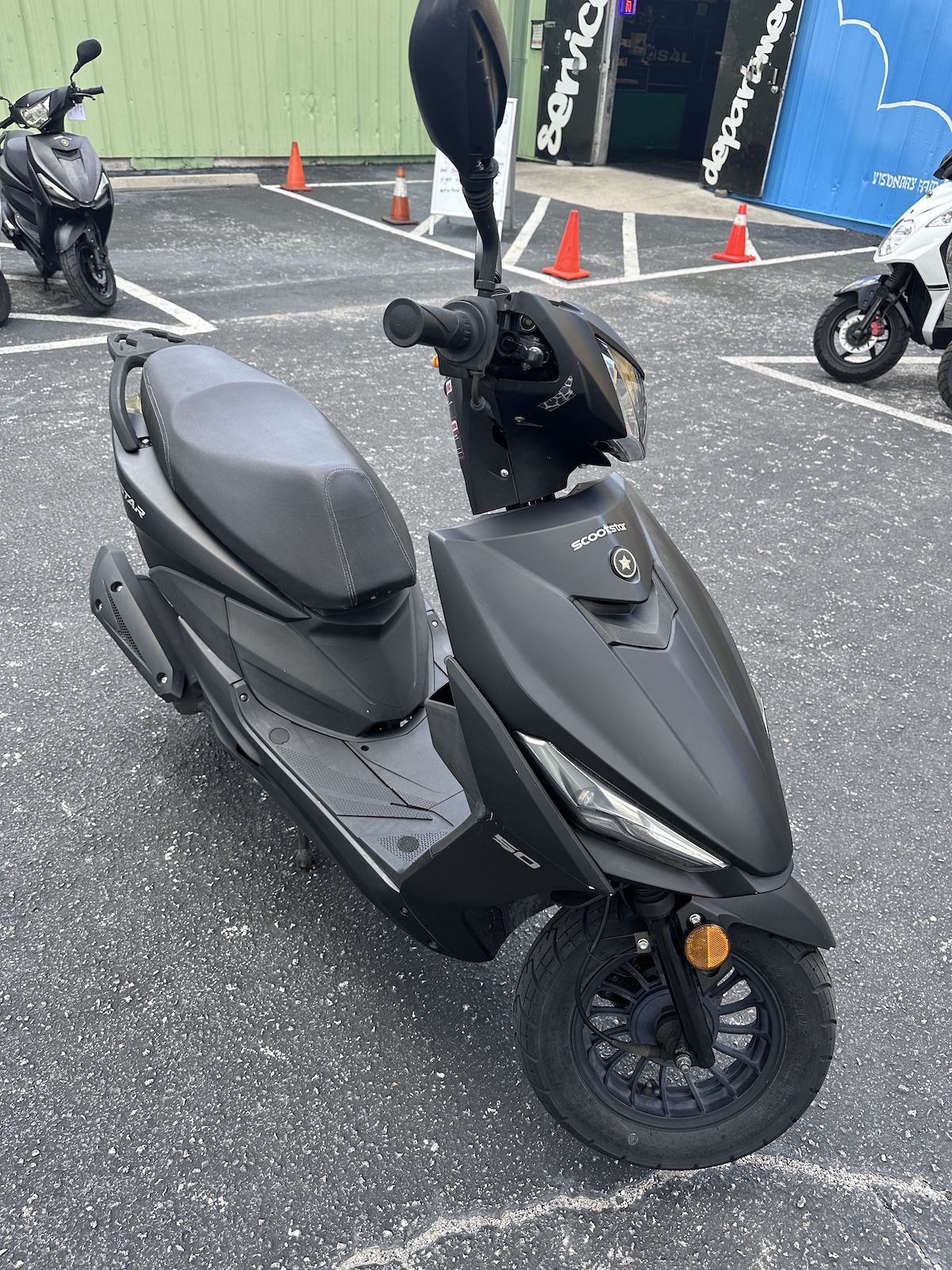 2022 Matte Black Scootstar Racestar Scooter (Ref# 4158) - Image 5