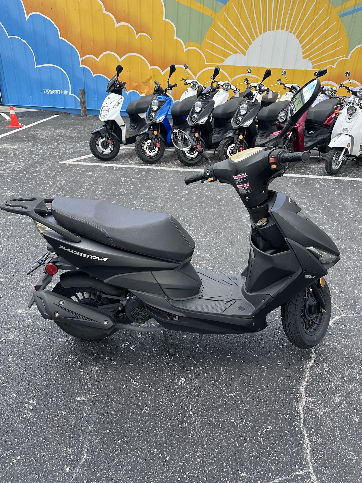 2022 Matte Black Scootstar Racestar Scooter (Ref# 4158) - Image 6