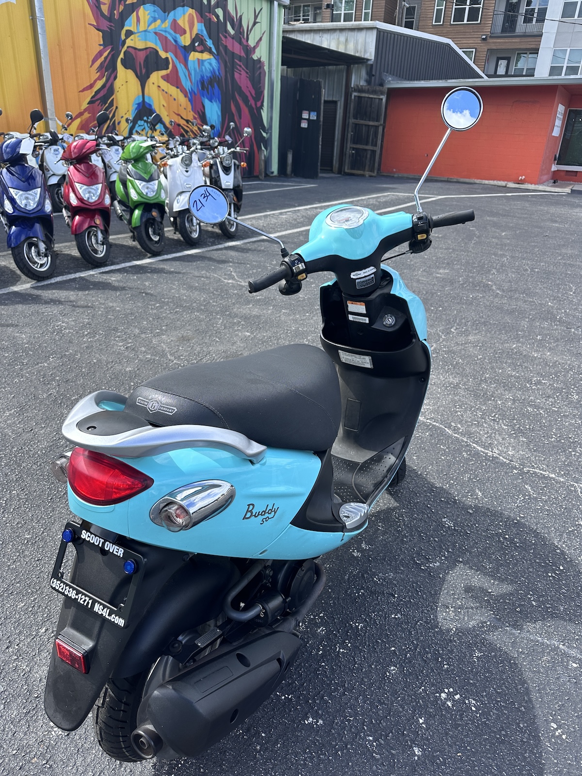 2018 Turquoise Genuine Buddy Scooter (Ref# 2134) - Image 7