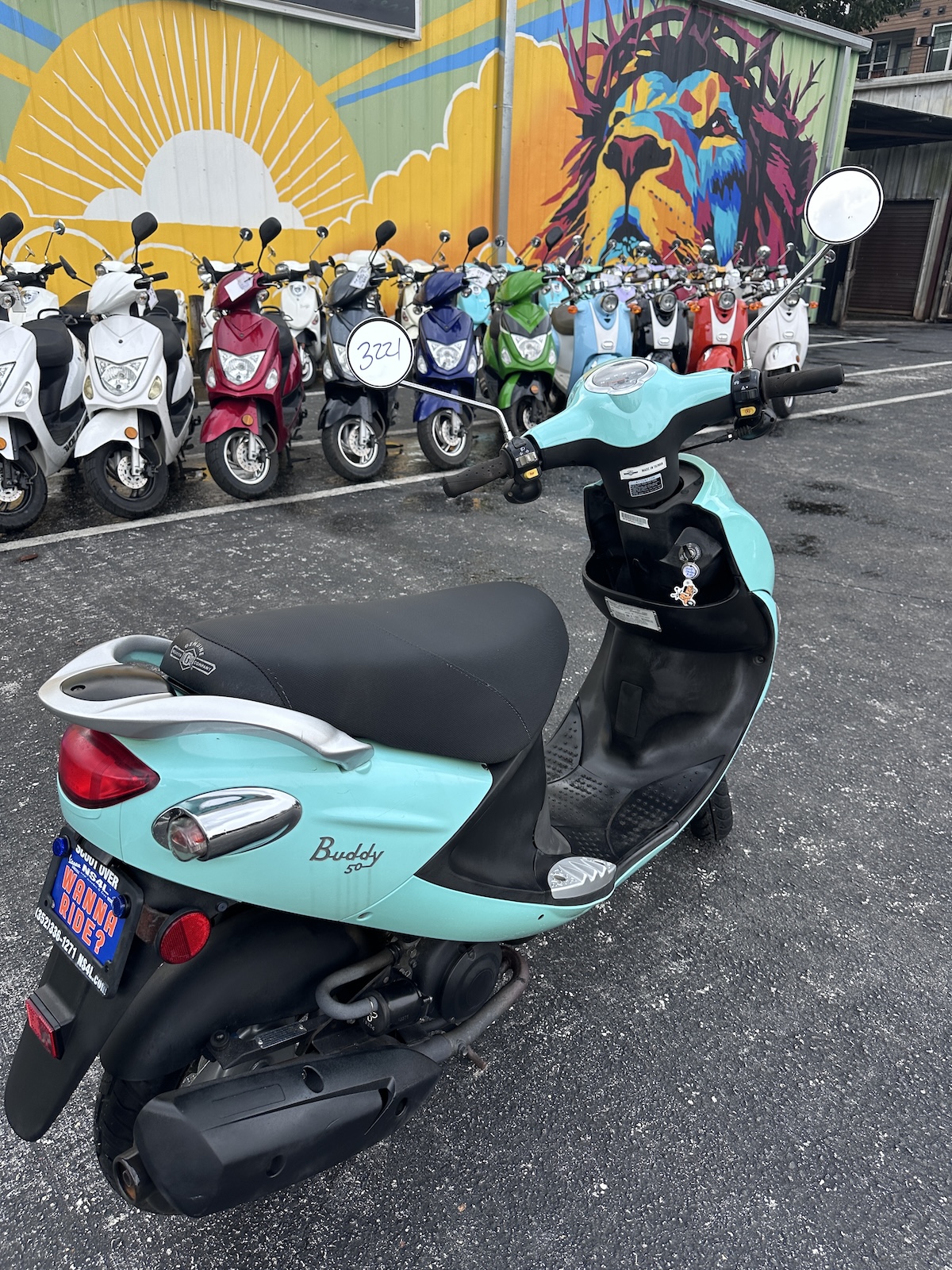 2018 Seafoam Genuine Buddy Scooter (Ref# 3221) - Image 7