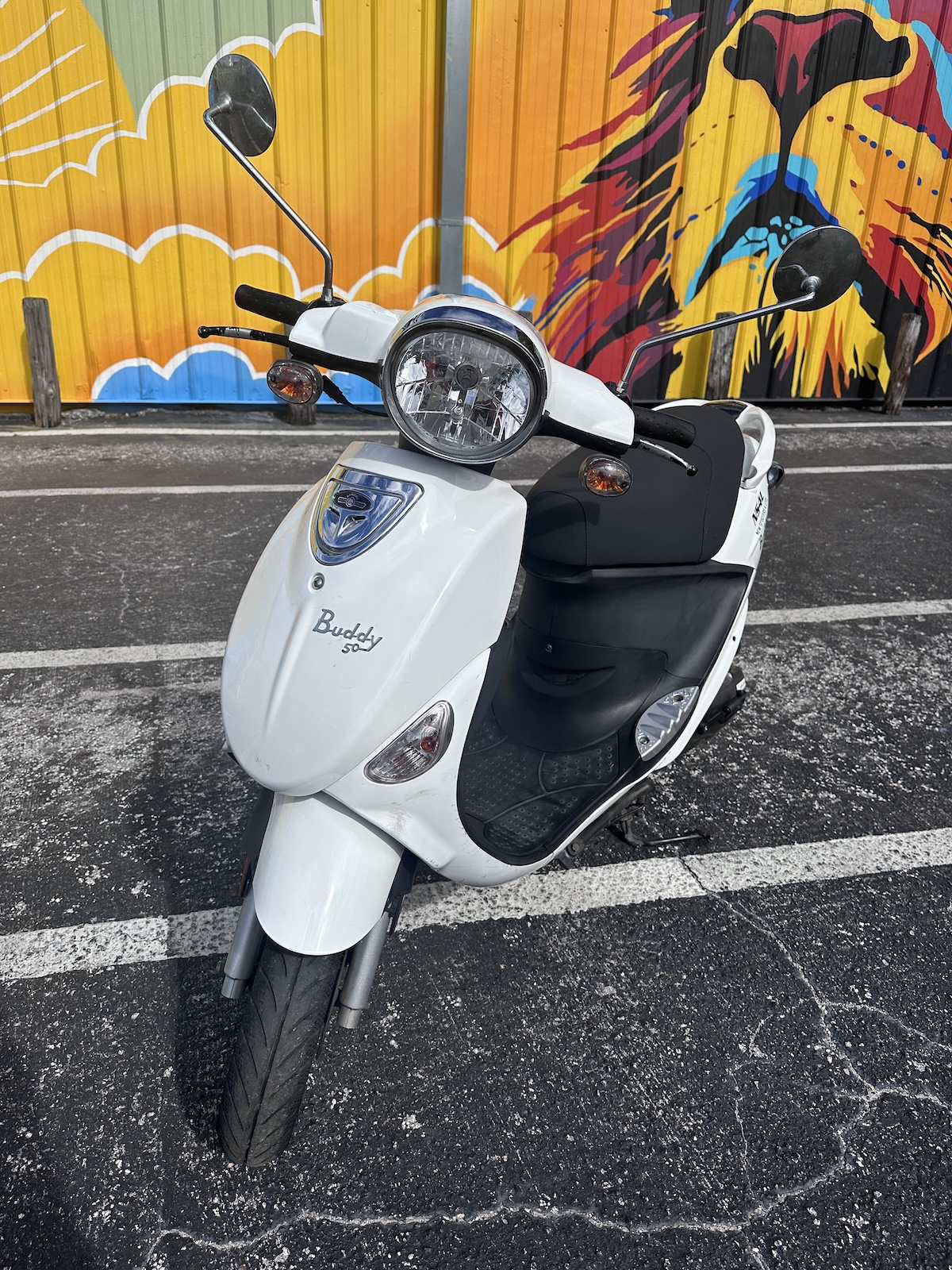 2019 White Genuine Buddy Scooter (Ref# 5299)